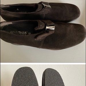 Aquatalia | Suede Wedge Loafers